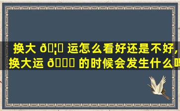 换大 🦆 运怎么看好还是不好,换大运 🐝 的时候会发生什么吗